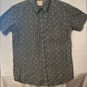 Nautica Men's Black Anchor Print Shirt